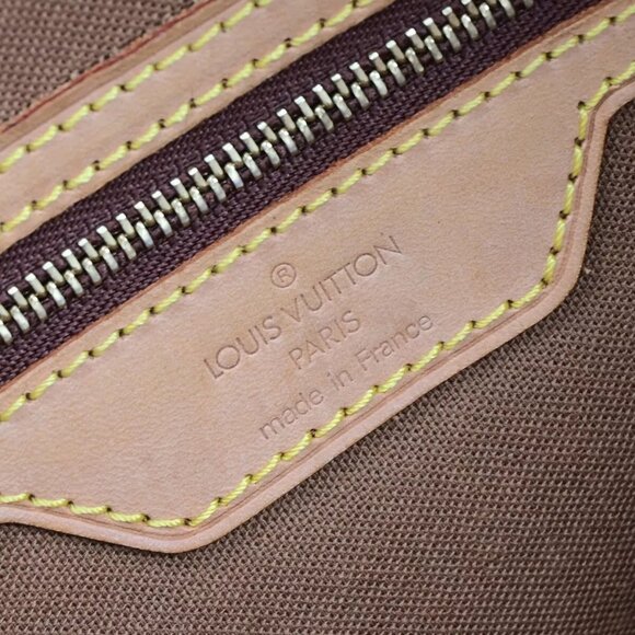 LOUIS VUITTON Cabas Mezzo Shoulder Bag Monogram Leather Brown - Picture 11 of 16